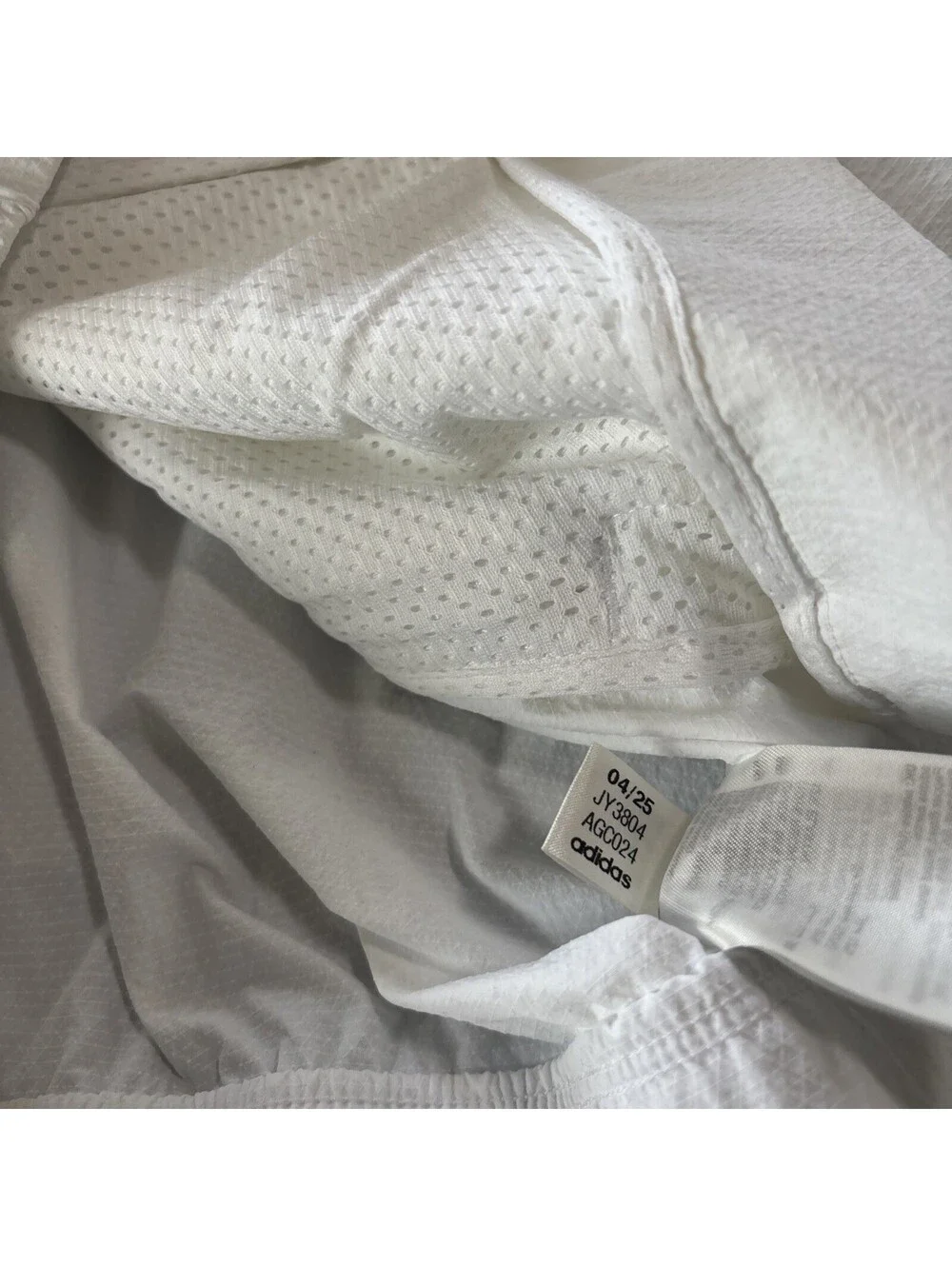 Adidas Texas Tech Patrick Mahomes White Windbreaker Jacket M JY3804 NEW